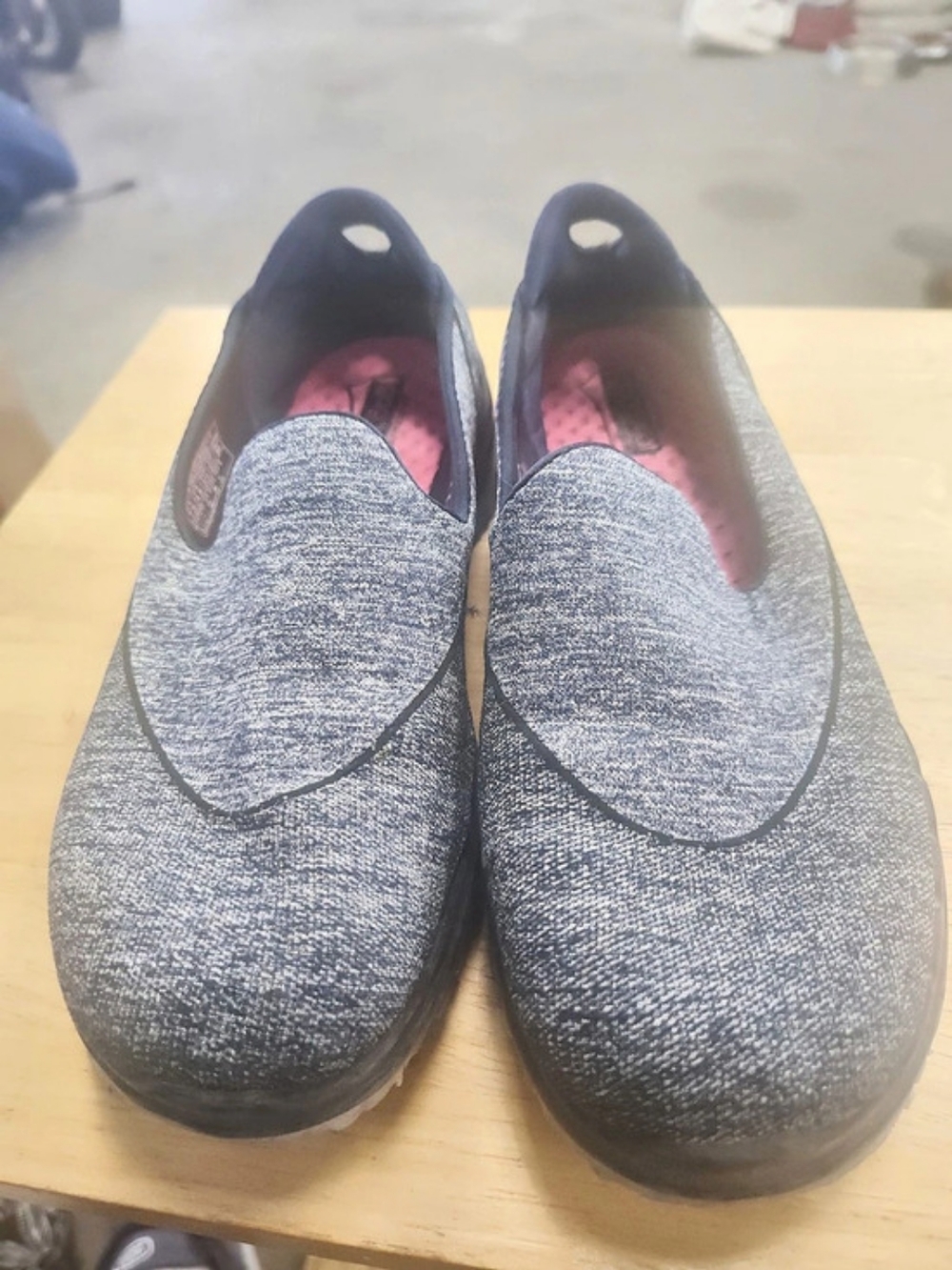Skechers GO FLEX Walk Slip-On Walking Shoes Gray & Pink